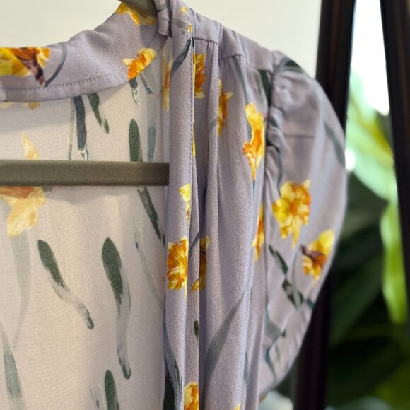 Andjela Stella Blue Wrap Maxi Dress - Floral - Picture 5 of 7